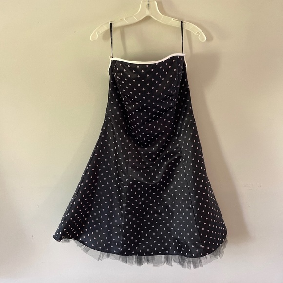 Black Dress with White Polka Dots - Picture 1 of 5